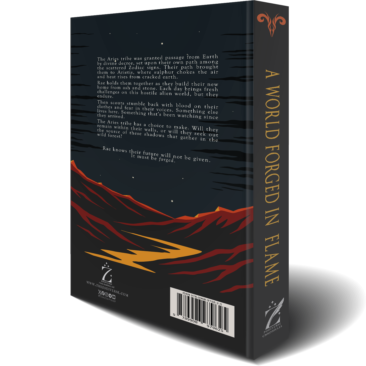 A World Forged in Flame — Back