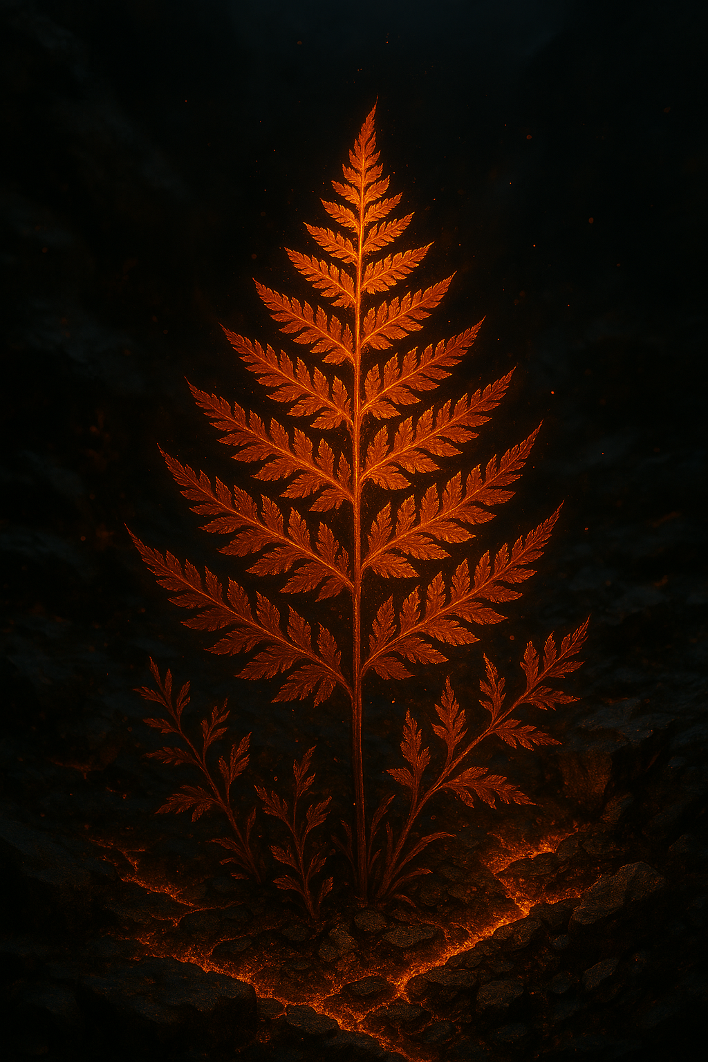 Flame-Touched Fern