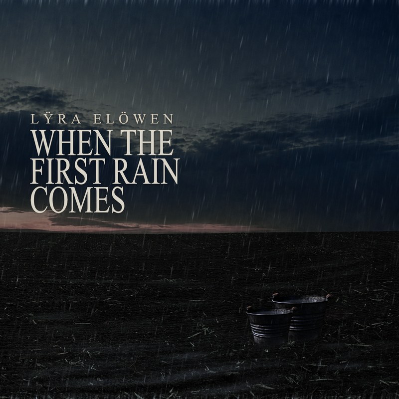 When the First Rain Comes &mdash; a tin bath left out in the rain on dark earth